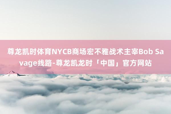 尊龙凯时体育NYCB商场宏不雅战术主宰Bob Savage线路-尊龙凯龙时「中国」官方网站